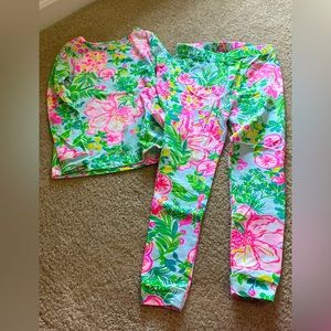 EUC. Lilly Pulitzer girls pj set. Size 4.